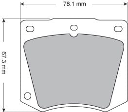 FERODO BRAKE PAD SET (4)