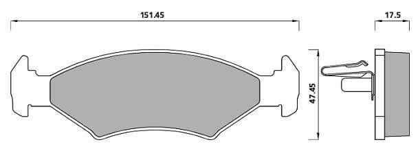 FERODO BRAKE PAD SET (4)