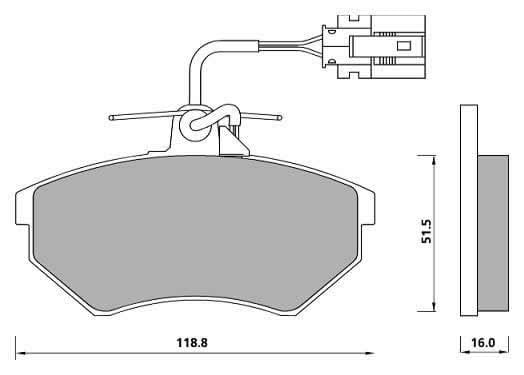 PREMIUM BRAKE PAD SET (4)