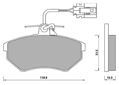 PREMIUM BRAKE PAD SET (4)