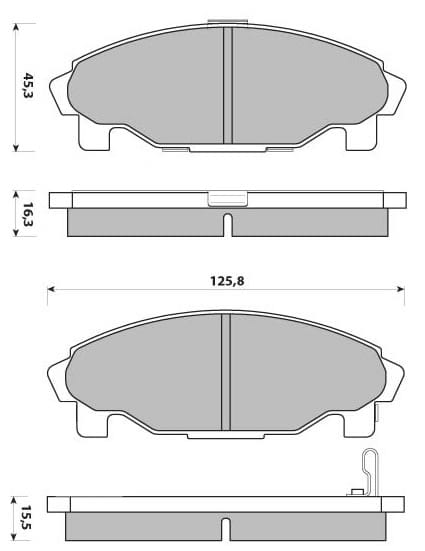 PREMIUM BRAKE PAD SET (4)