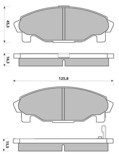 PREMIUM BRAKE PAD SET (4)