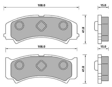 PREMIUM BRAKE PAD SET (4)