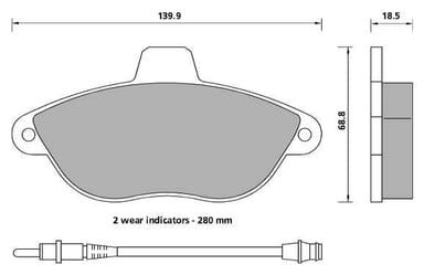 PREMIUM BRAKE PAD SET (4)