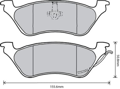 FERODO BRAKE PAD SET (4)