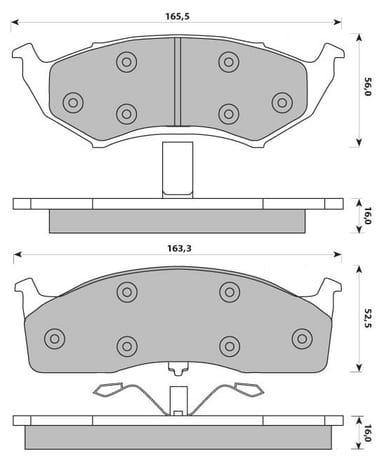 PREMIUM BRAKE PAD SET (4)