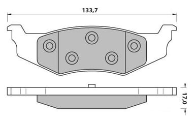 PREMIUM BRAKE PAD SET (4)