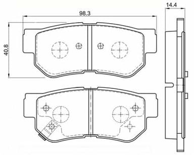 PREMIUM BRAKE PAD SET (4)