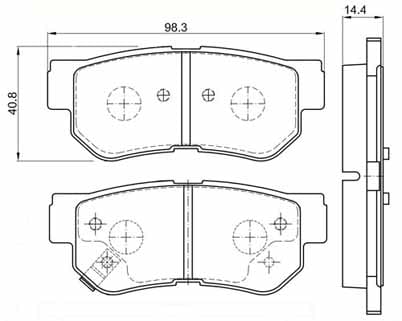 PREMIUM BRAKE PAD SET (4)