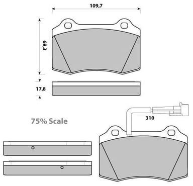 PREMIUM BRAKE PAD SET (4)