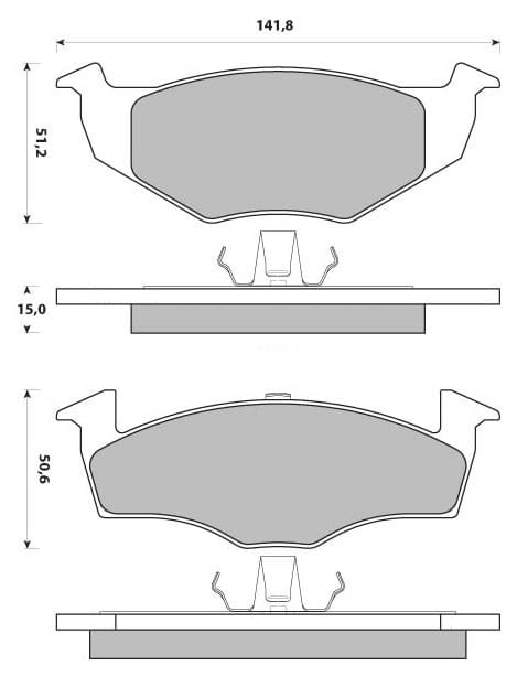 PREMIUM BRAKE PAD SET (4)