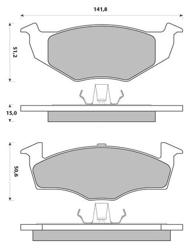 PREMIUM BRAKE PAD SET (4)