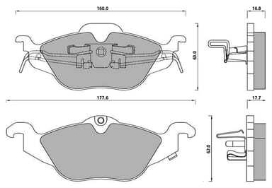 PREMIUM BRAKE PAD SET (4)