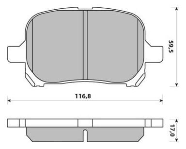 FERODO BRAKE PAD SET (4)