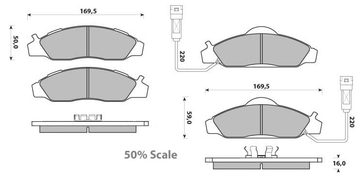 PREMIUM BRAKE PAD SET (4)