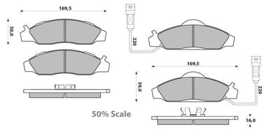 PREMIUM BRAKE PAD SET (4)