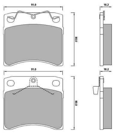 PREMIUM BRAKE PAD SET (4)