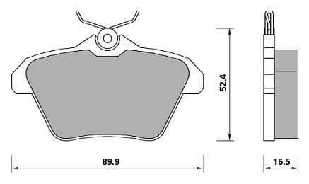 PREMIUM BRAKE PAD SET (4)