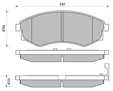 PREMIUM BRAKE PAD SET (4)