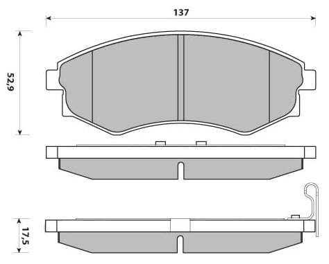 PREMIUM BRAKE PAD SET (4)