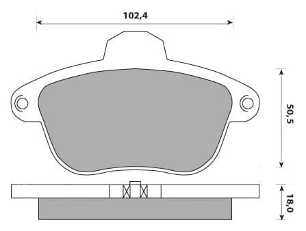 PREMIUM BRAKE PAD SET (4)