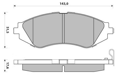 PREMIUM BRAKE PAD SET (4)