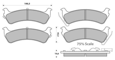 PREMIUM BRAKE PAD SET (4)