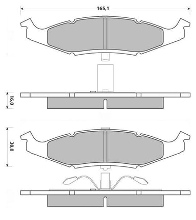 PREMIUM BRAKE PAD SET (4)
