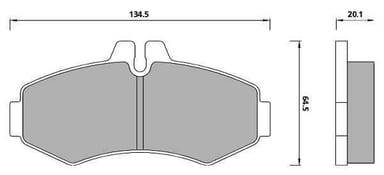 PREMIUM BRAKE PAD SET (4)