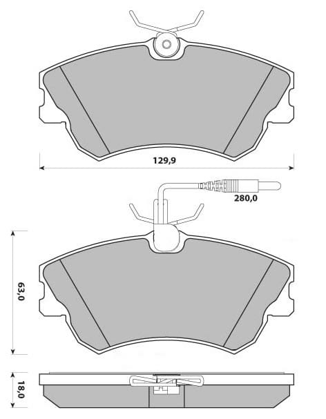 PREMIUM BRAKE PAD SET (4)