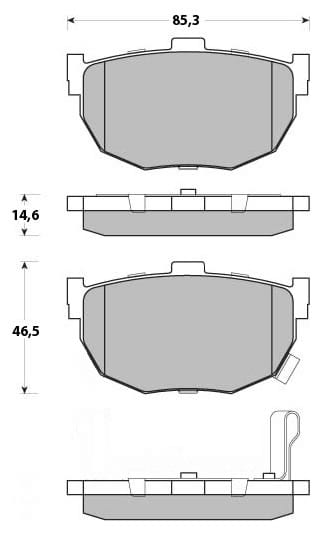 PREMIUM BRAKE PAD SET (4)
