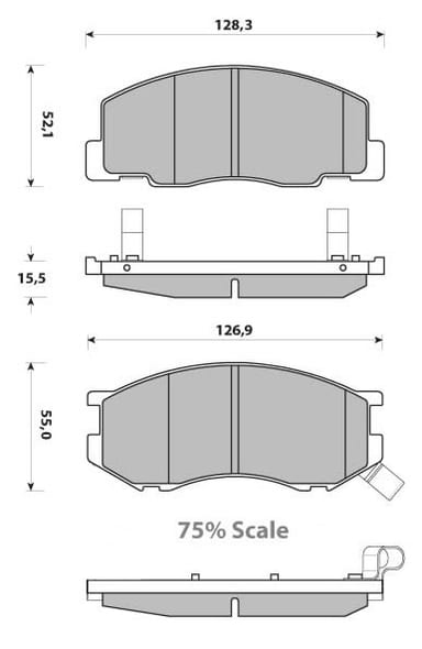 PREMIUM BRAKE PAD SET (4)