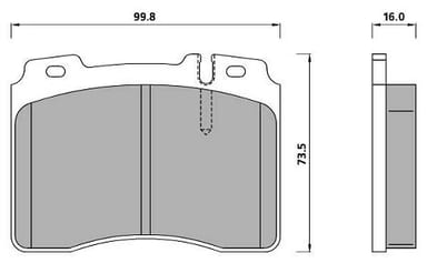 PREMIUM BRAKE PAD SET (4)