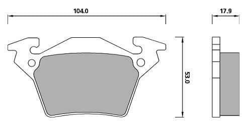 PREMIUM BRAKE PAD SET (4)