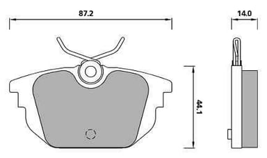 FERODO BRAKE PAD SET (4)