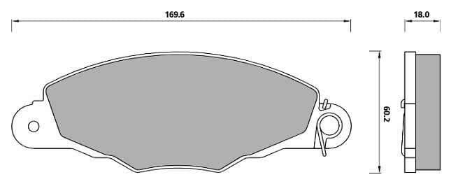 FERODO BRAKE PAD SET (4)