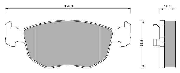 PREMIUM BRAKE PAD SET (4)