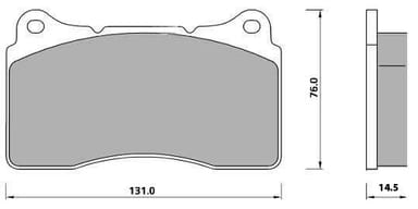 COMP PADS M1144 AXLE SET