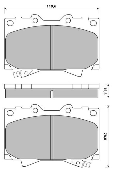 FERODO BRAKE PAD SET (4)