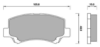 PREMIUM BRAKE PAD SET (4)