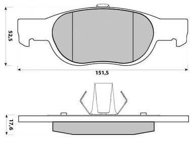 FERODO BRAKE PAD SET (4)