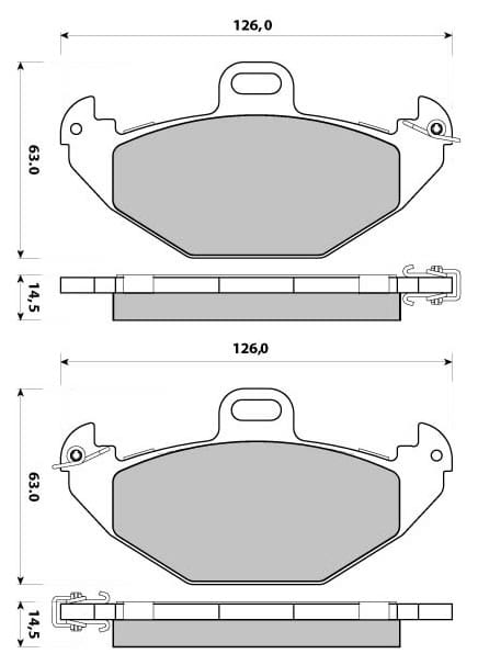 PREMIUM BRAKE PAD SET (4)