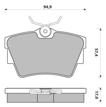 PREMIUM BRAKE PAD SET (4)