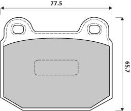 FERODO BRAKE PAD SET (4)