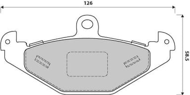 FERODO BRAKE PAD SET (4)