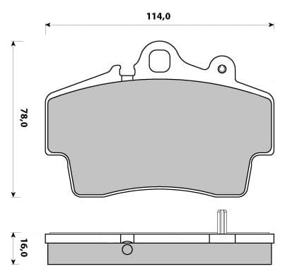 FERODO BRAKE PAD SET (4)