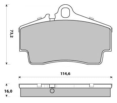 FERODO BRAKE PAD SET (4)