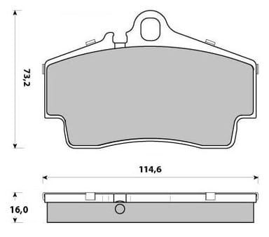 FERODO BRAKE PAD SET (4)