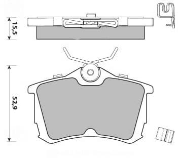 PREMIUM BRAKE PAD SET (4)