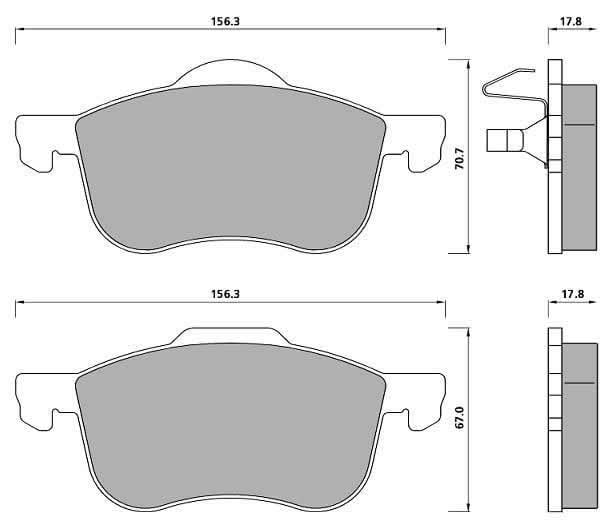 PREMIUM BRAKE PAD SET (4)